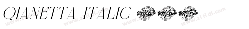 Qianetta Italic字体转换